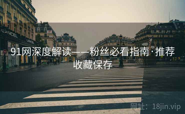 91网深度解读——粉丝必看指南·推荐收藏保存